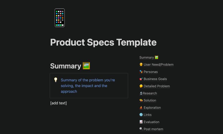 Kavir Kaycee product specs template