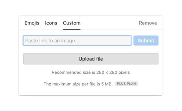 Upload Animated Notion Icon