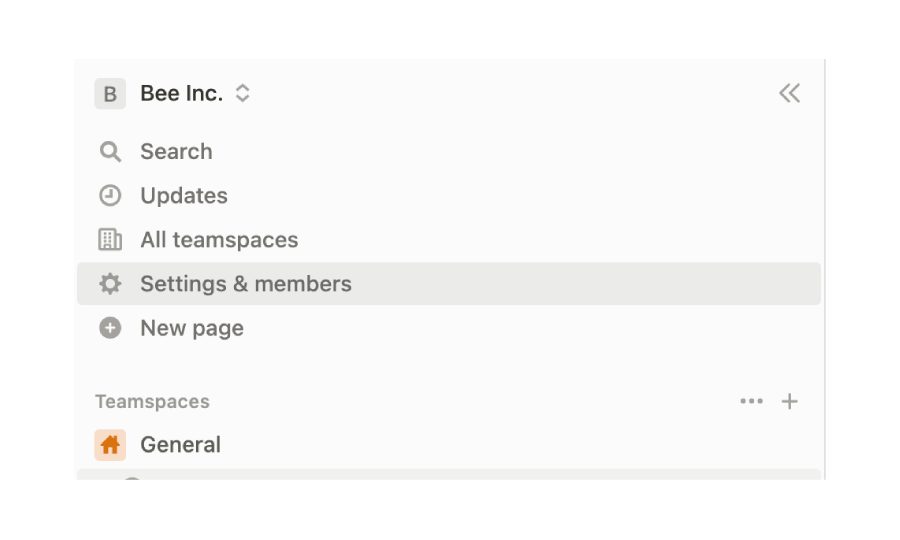 Settings & Members