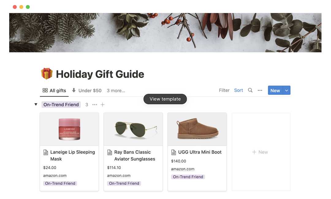 Holiday Guide Template