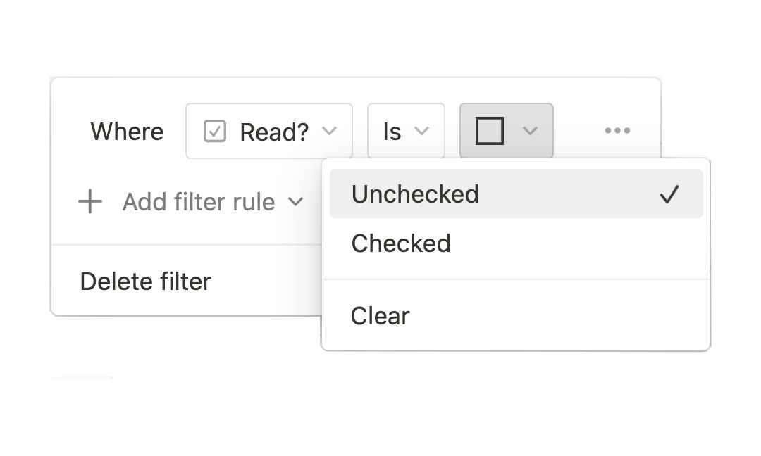 Create Filter Rule