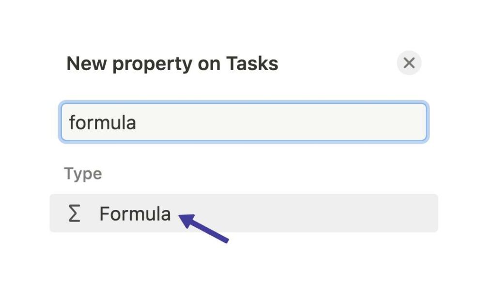 Create Formula Property