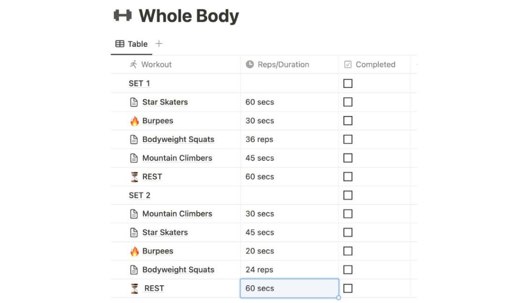 Database Template