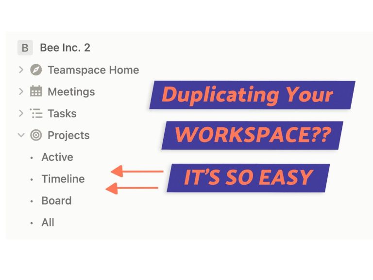Duplicate Notion Workspace