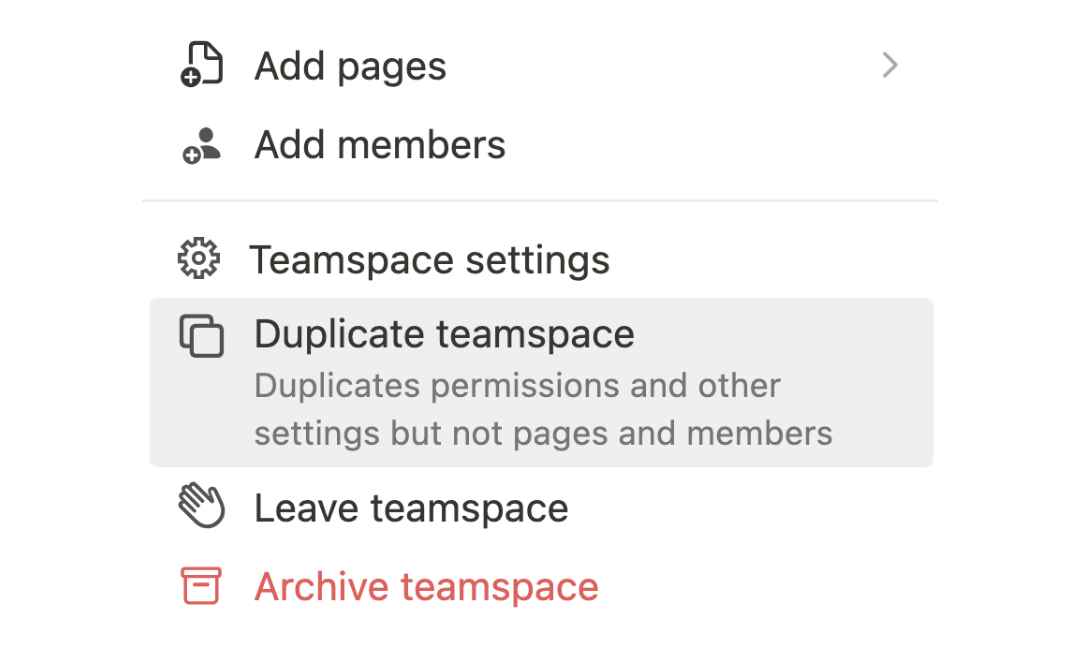 Duplicate Workspace