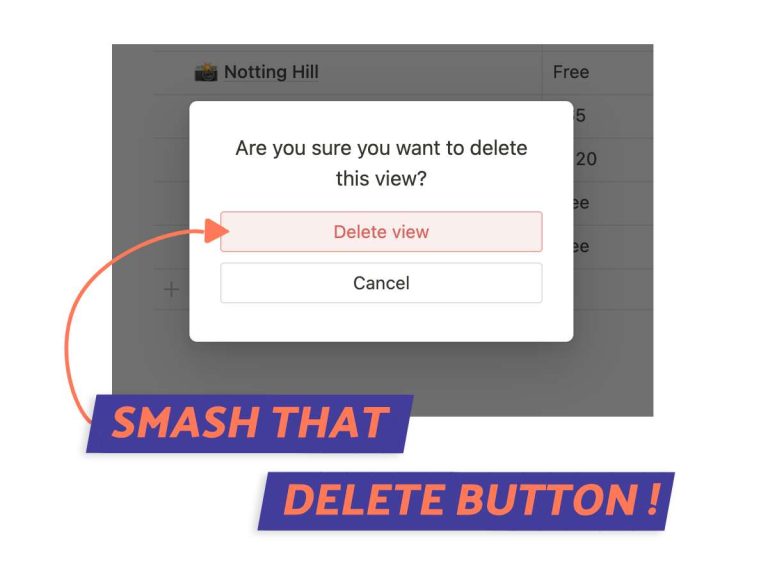How to Delete a Database in Notion