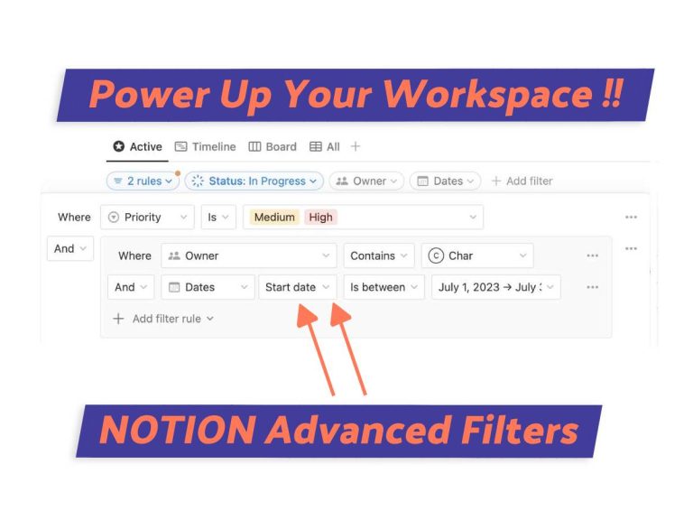 Notion Advanced Filters