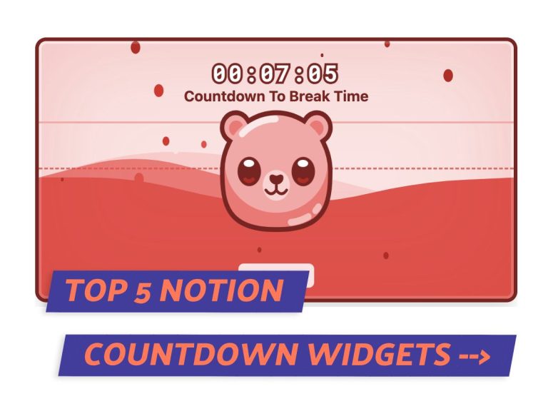 Notion Countdown Widget