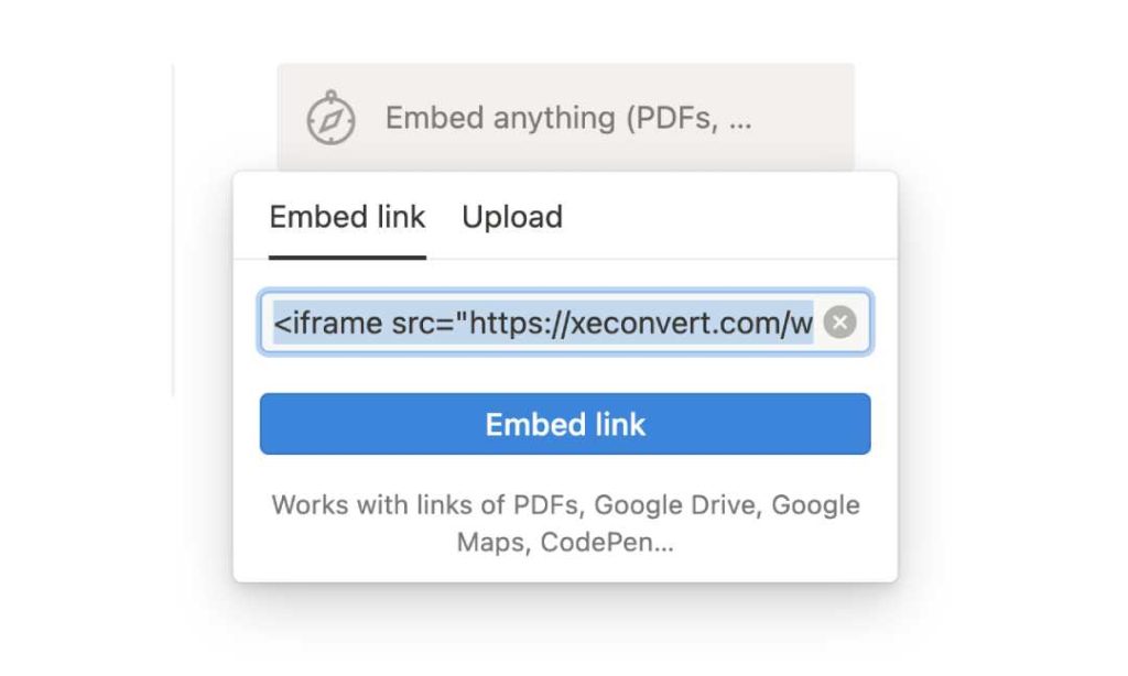 Paste Iframe