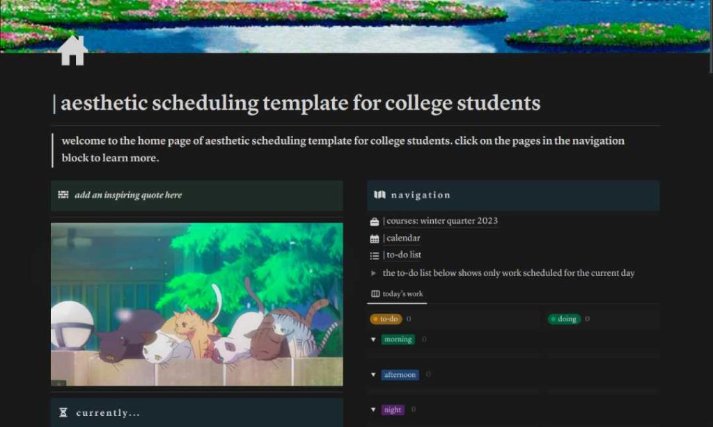 Scheduling Template