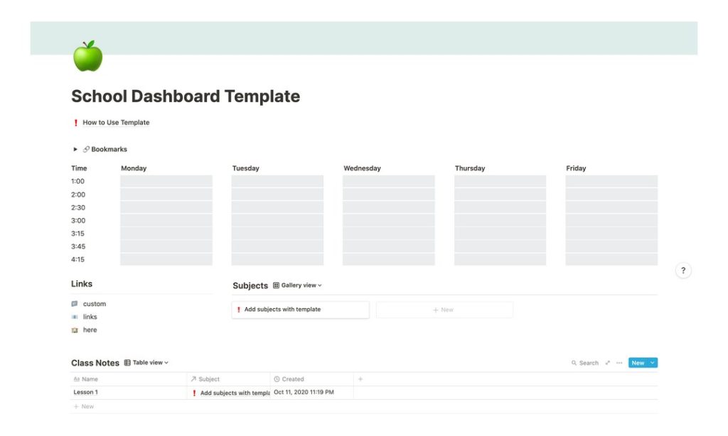 School Dashboard