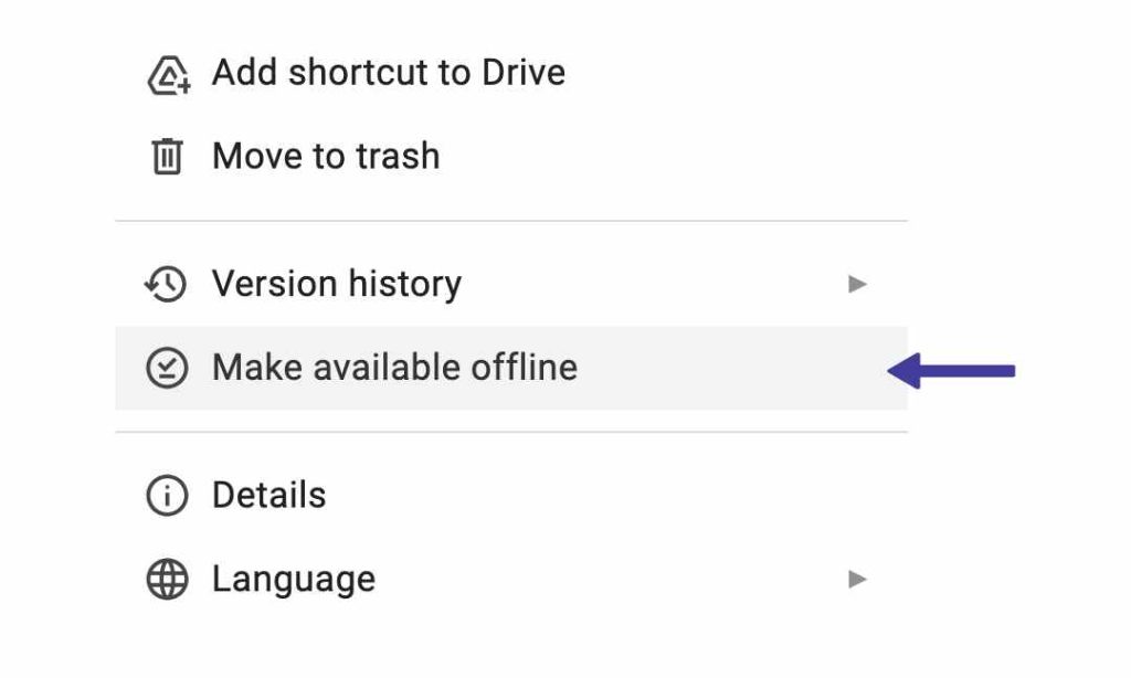 Offline Mode Google Docs