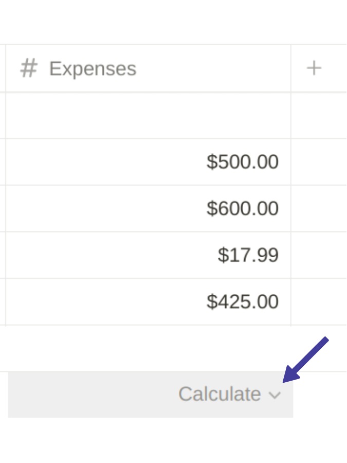 Scroll To End Of Expenses