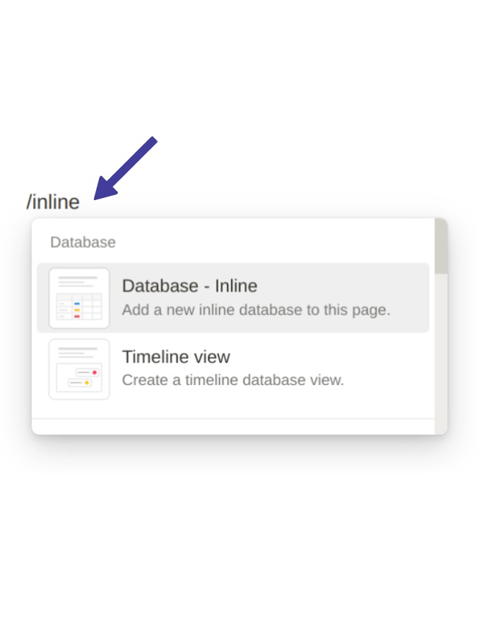 Add Your First Inline Database
